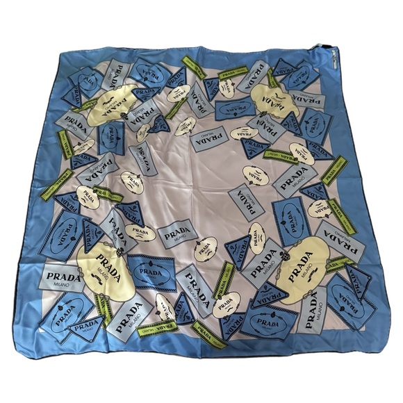 ✨prada silk neckerchief - light blue ✨ - Picture 1 of 3